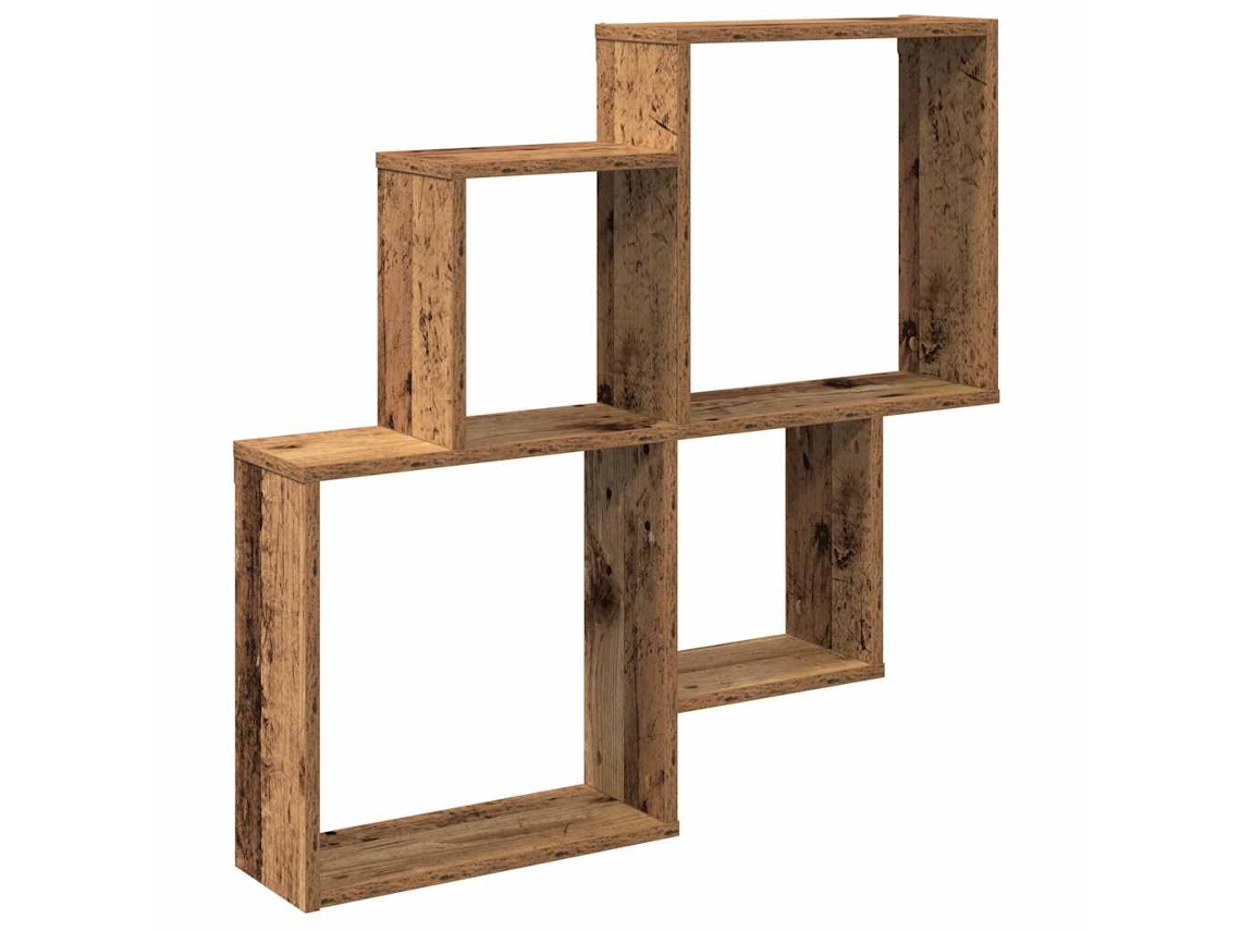 Wall Shelf, Wall Shelves Vidaxl Marrom Madeira Processada (n/a)