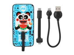 Power Bank Black Fish 8000mah EOOCOO (alta capacidade, carregamento rápido)