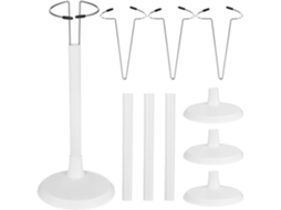 Suporte De Exibição Para Bonecas E Figuras Ação 4 Peças, Base Ampliada De 45cm, Altura Ajustável De 30a 38cm, Suporte