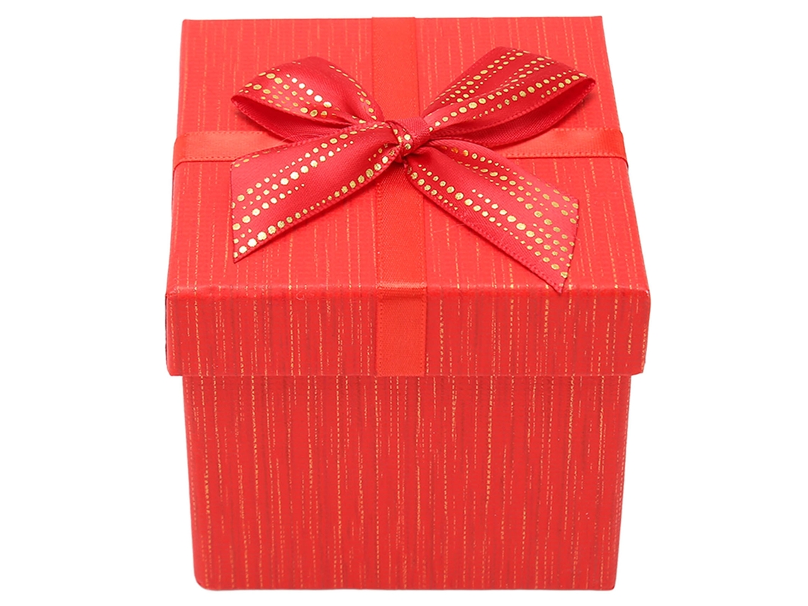 Caixas Presente 4 Peças Tampas Vermelhas 10x9.4x10cm Hm2330406