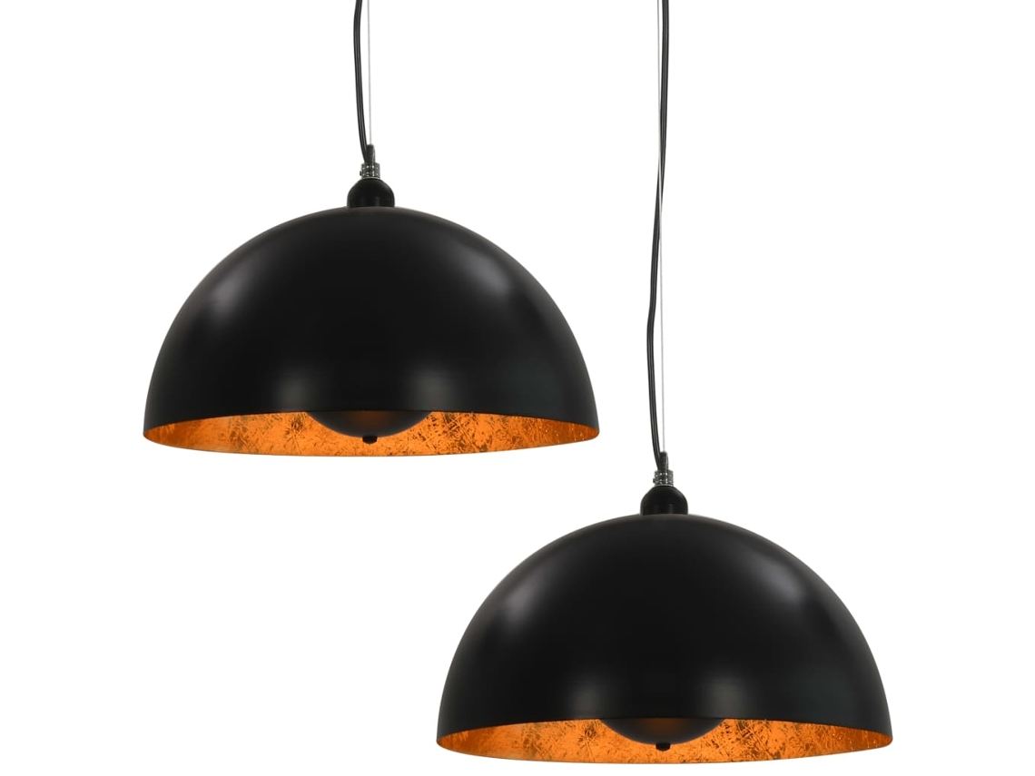 Ceiling Lamp, Ceiling Lamps Vidaxl Preto Metal (40 Cm)