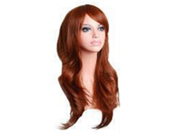 Peruca longa ondulada e encaracolada resistente ao calor para cosplay feminino.