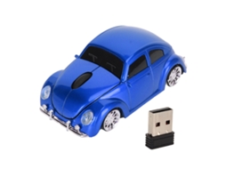 Ratón USB Pequeno e Indetectável com Botões de Modo e On/Off, 3 Trilhas, Plug and Play, Cor Prata S/MARCA