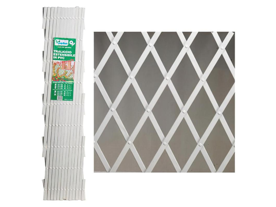 Celosia pvc blanca extensible 3x1 metros.