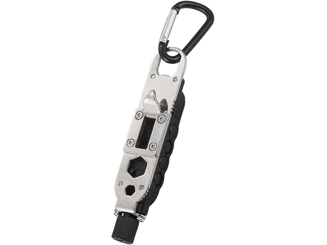 Chaveiro Multifuncional Com Chave De Fenda, Abridor De Garrafas Em Aço Inoxidável, Ferramenta De Bolso Para Camping