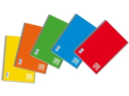 BLASETTI Caderno One Color e Bloco A5 60 Folhas Multicolorido