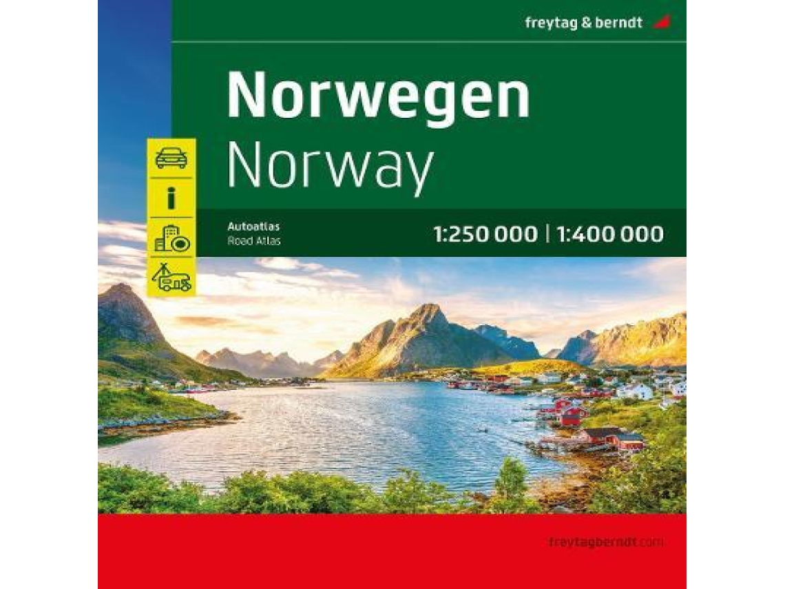 Livro Norway Road Atlas 1250.000 - 1400.000 de Freytag-Berndt (Inglês)