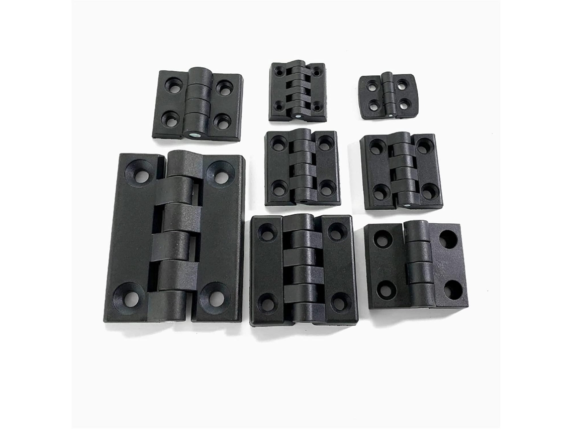 Dobradiça, Dobradiças, Dobradiças Para Armário, Conjunto Com 10 Peças, Cor Preta, Nylon, Para Móveis De Madeira