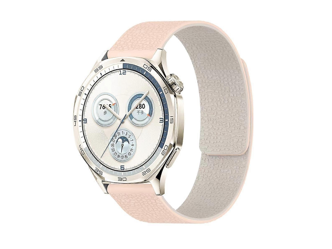 Pulseira De Relógio Em Silicone Magnético Macio Com Textura De Lichia