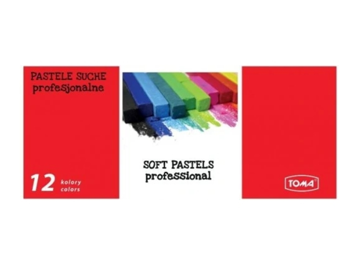 Lápis Pastel Toma, 12 Cores, Conjunto de Arte de Alta Qualidade