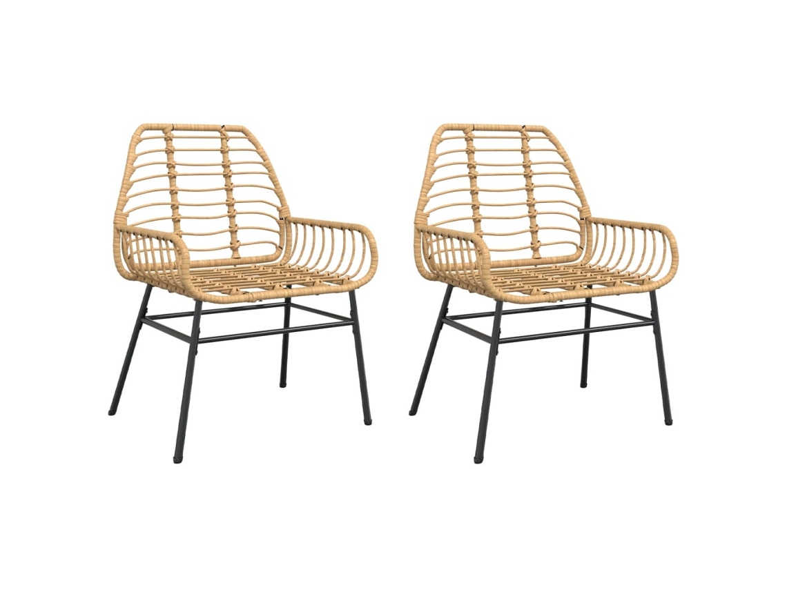 Garden Chair, Garden Chairs Vidaxl Marrom Rattan / Vime (n/a)