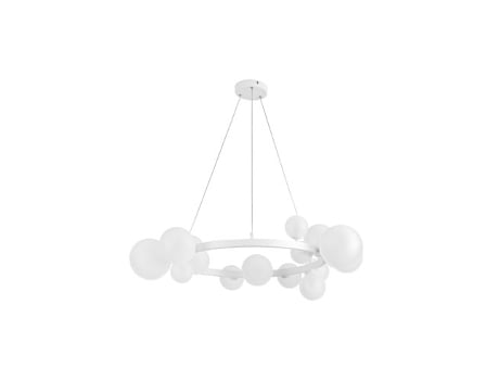 Lâmpada Lozolla Branca 15xg9 Fabrilamp (50<180xø73x73cm)