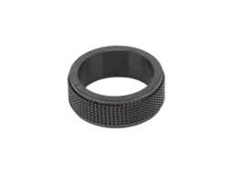Anel Giratório Business de Aço Titânio 8mm Preto Tamanho 59.8mm | S/MARCA