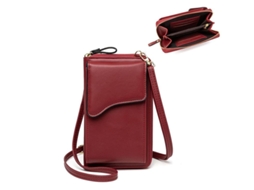 2026 bolsa de Couro Pequena 2025 para Mulher, Borsa Bandolera Leve, Carteira Móvel, Vermelho