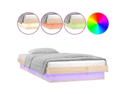 Bed Frame, Bed Frames Vidaxl Marrom Madeira (90 X 200 Cm)