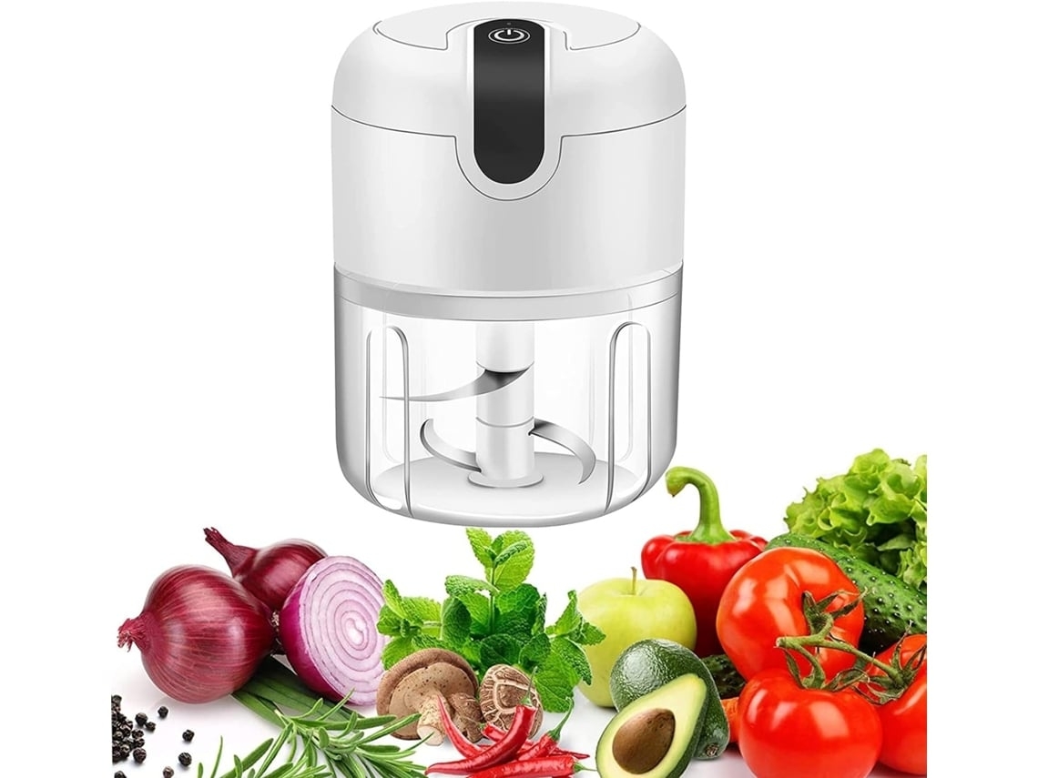 Mini Moedor De Alho Elétrico, Moedor De Alho Portátil Sem Fios, Moedor De Carne Recarregável Via Usb.
