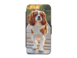 Capa Flip Para Iphone 17 Pro Max Com Estampa De Cão Da Raça Cavalier King Charles Spaniel