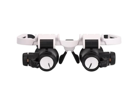 Lupas com 2 luzes LED Lupa de cabeça 8X 15X 23X Lupa de montagem na cabeça Lupa mãos livres S608 SSS
