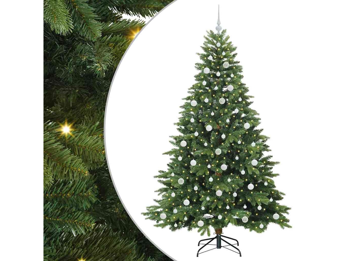 Conjunto 1 Decoração De Natal Vidaxl Verde Plástico (210 Cm)