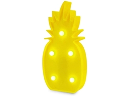Luz de mesa de noite abacaxi LED fofa para quarto infantil, presente decorativo amarelo S/MARCA