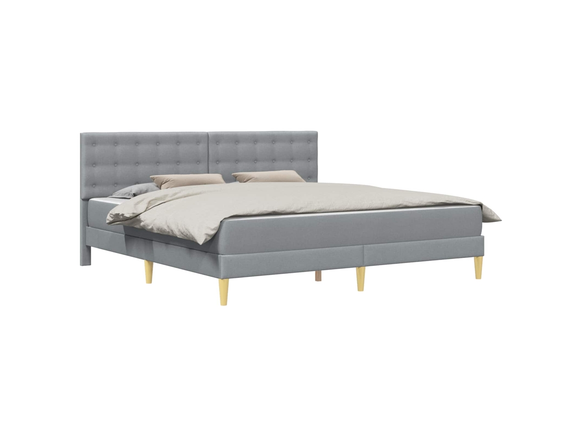 Estrutura de Cama com Colchão Cinzento claro MAISON EXCLUSIVE (200x200 cm)