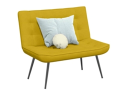 Vidaxl Banco 110x74x84 Cm Veludo Amarelo