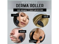 Kit Para Crescimento De Barba Masculina, Incluindo Rolo De Microagulhas E Rolo Nutritivo Para Crescimento Capilar Que Previne Erros.