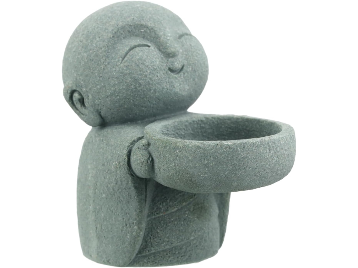 Estátuas De Bouddha En Grès - Estátua De Moine Zen Priant - Esculturas De Ornamento Para Richesse Et Chae -