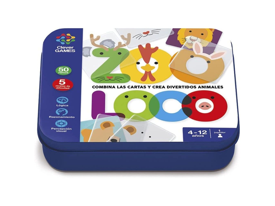 Jogo Educativo IMAGILAND  Inteligente Caixa de Metal Zooloco