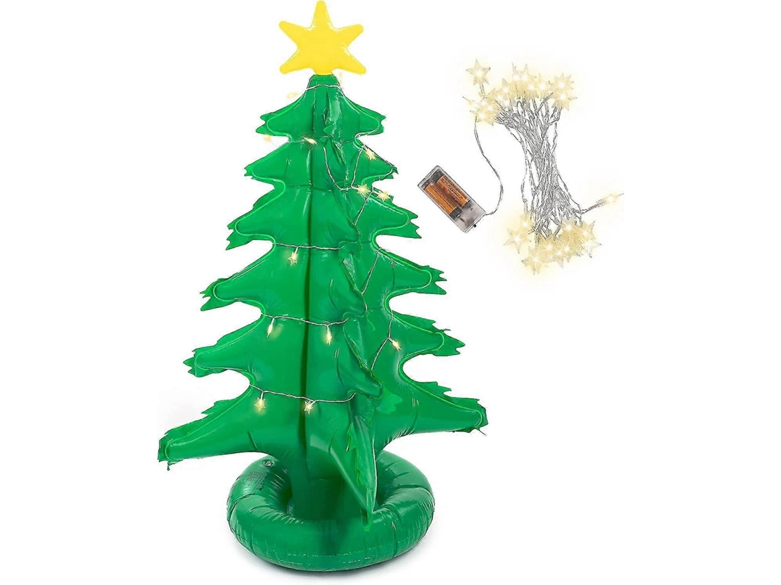 Árvore De Natal Insuflável Com Luzes Estrela