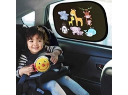 1 Par de Guarda-Sol para Carro para Bebês e Crianças Proteção Solar Contra Raios Uv e Raios Uv Universal 1722