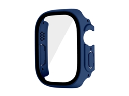 Capa rígida de PC para Apple Watch Ultra 49 mm com protetor de tela de vidro temperado, à prova d'água. Ly Ebike