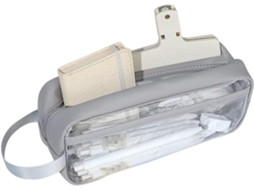 Estojo para Lápis, Grande Capacidade, Transparente, Pvc, Cinza, Escolar AQUAFORGE