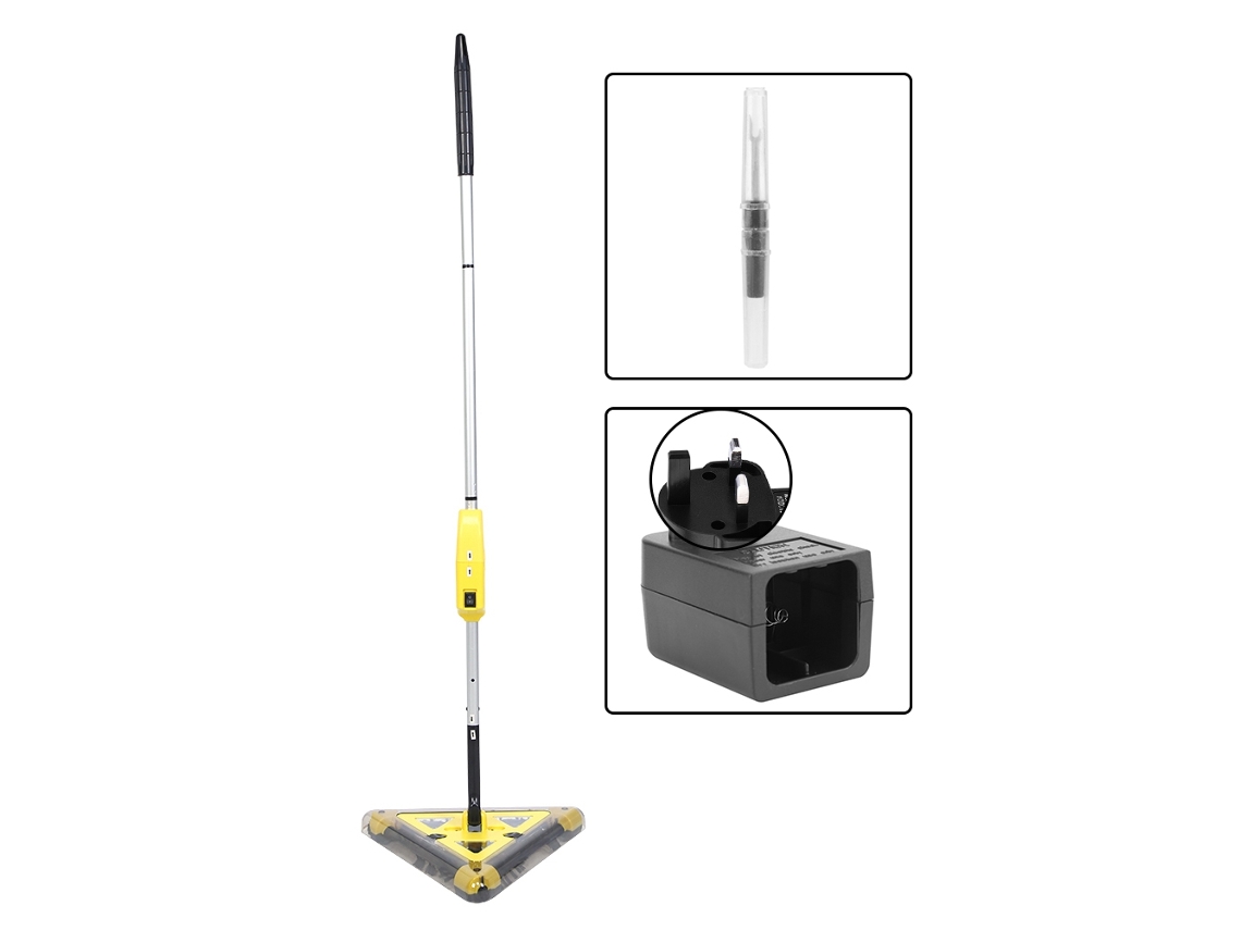 Varredora Manual Laxiscreed Com Rotação Completa De 360 Graus E Bateria Integrada Para Limpeza Eficiente