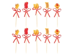 O Novo Topo De Bolo De Ano Novo Com 10 Unidades