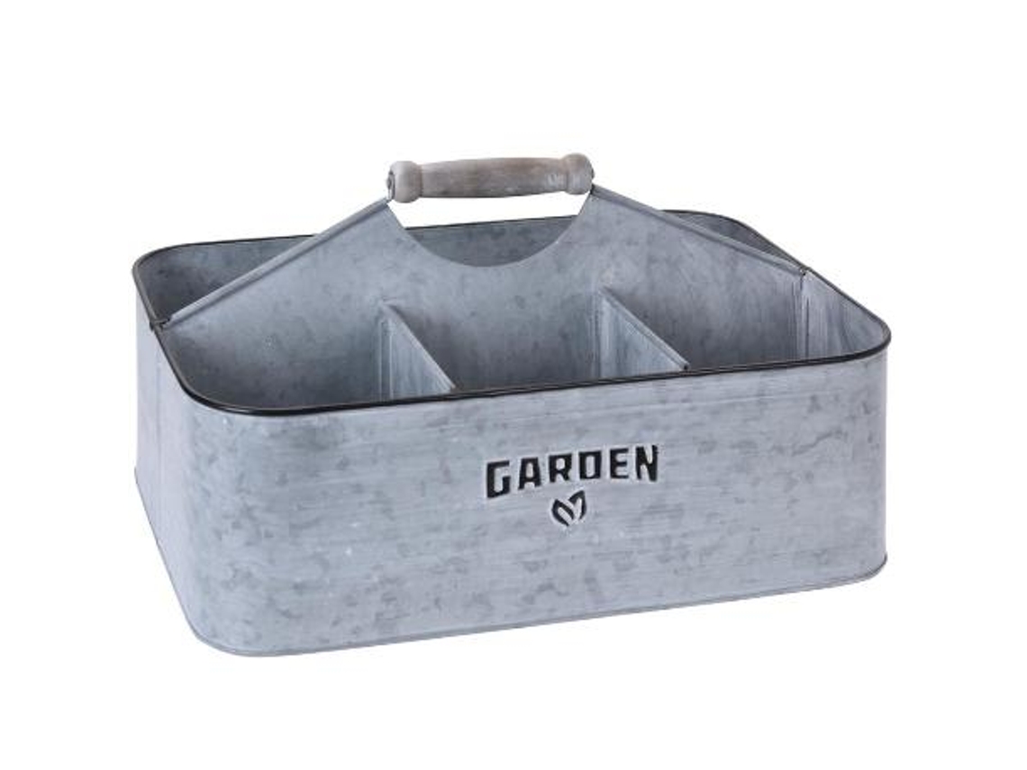 Cesta macetero zinc 35,5x24,5 cm