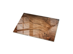Tampo De Mesa Retangular Espelharte (100x70 Cm - Padrão De Madeira Natural - Marrom)