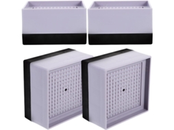 Conjunto De 4 Peças De Elevadores De Pés De Cama De Plástico Antiderrapantes