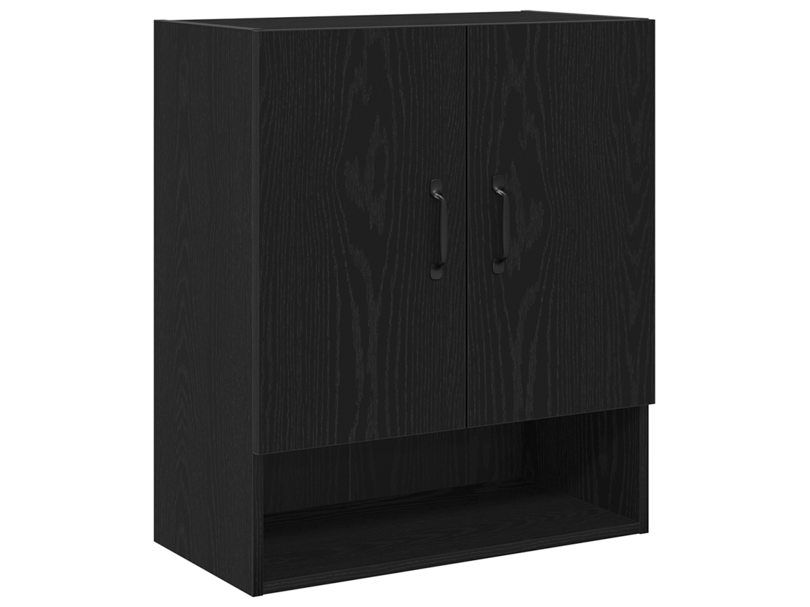 Conjunto 1 Armário De Arrumação Vidaxl Preto Derivados De Madeira (60 X 30 X 70 Cm)