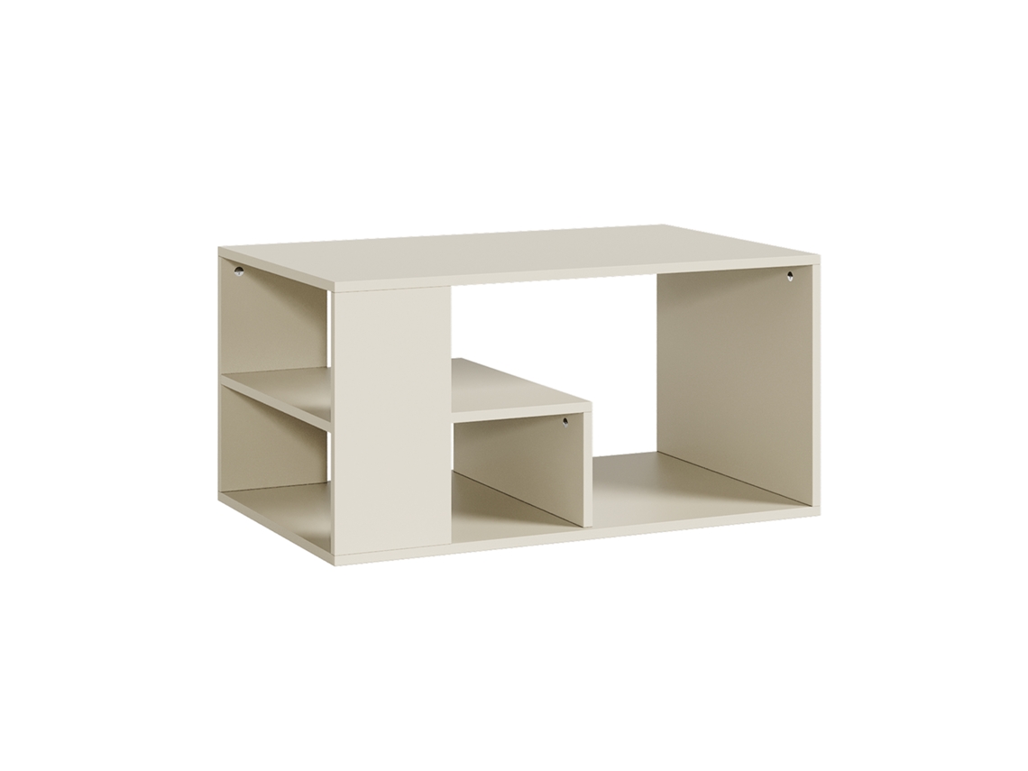 Mesa De Centro Antaa Retangular 80x50x40cm Cor De Areia [EN.CASA]