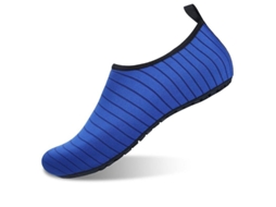 Tênis Sem Cinto com Solado de Borracha, Material Poliéster e Spandex, Resistente À Água, Altura do Salto 1cm, Largura Estreita Azul | S/MARCA