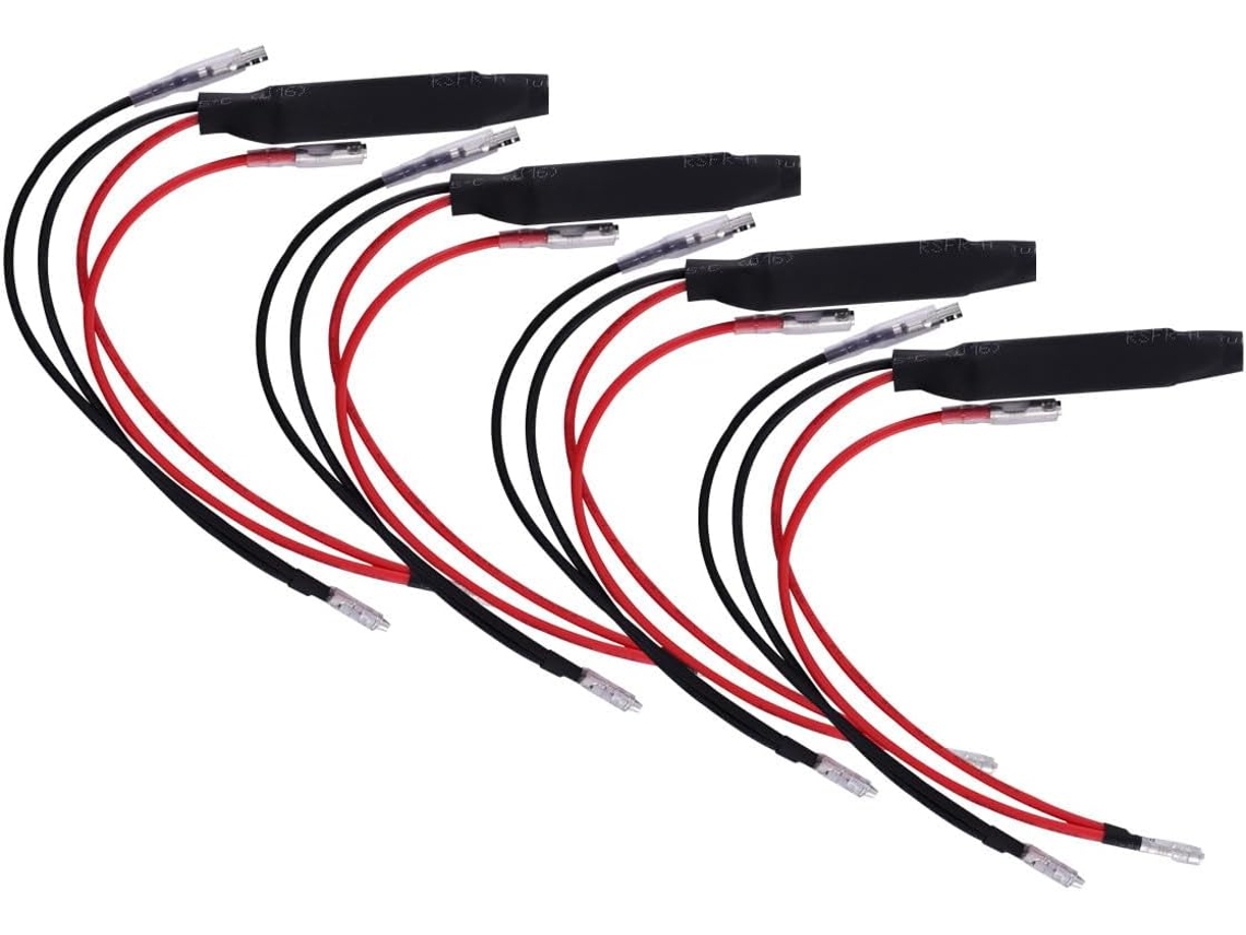 Decodificadores Universais Para Lanternas Traseiras De Led De Motocicletas Com Resistor Cerâmico, Fácil Instalação E Conector.
