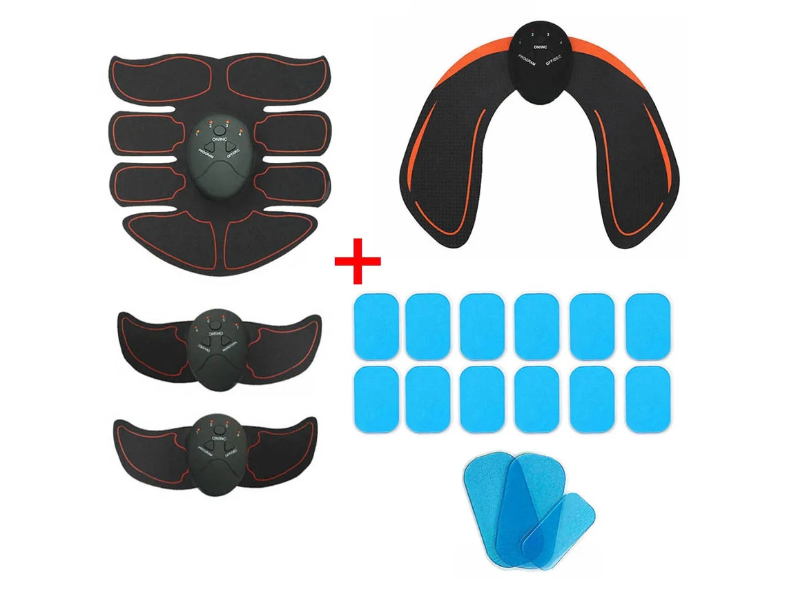Estimulador Muscular Abdominal Ems, Treinador de Glúteos, Massageador Muscular para Uso Doméstico MDUG (pacote com 10)