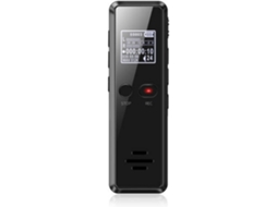 Gravador de Voz Digital Redução de Ruído de Alta Qualidade de Gravação Gravação de Uma Tecla Mp3 Palestras Entrevistas Reuniões 8 Gbpreto