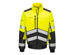 Casaco Softshell De Alta Visibilidade Ev4 3 Camadas | Trabalho Amarillo/negro / S