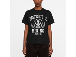 Rockinstone Hunger Games Movie D12 Mining Black Adult T-shirt Size:s