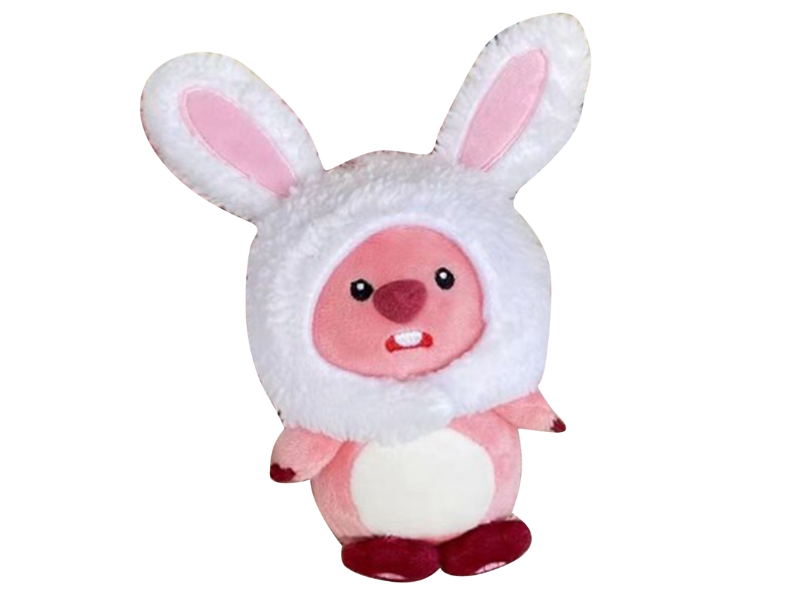 Primerox boneca de Pelúcia Cute Macia Versátil para Quarto Carro Bolsa Chaveiro Cabeça de Coelho