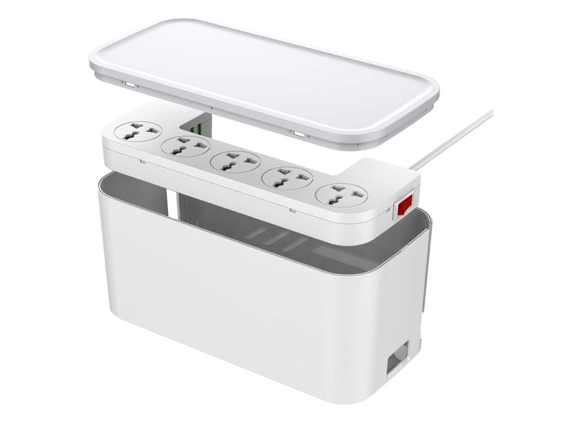 Barra de Alimentação LAXISCREED 5 Tomadas 3 Usb