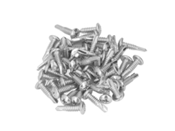 50 Parafusos Autoperfurantes Aço Carbono Zincado Cabeça Redonda Cruzado 4.8x19mm Para Casa