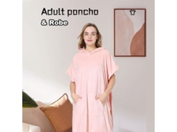Mali chápeu de Banho de Fleece para Homem e Mulher Resistente Ao Vento de Secagem Rápida com Capuz e Bolsos para Praia e Surf